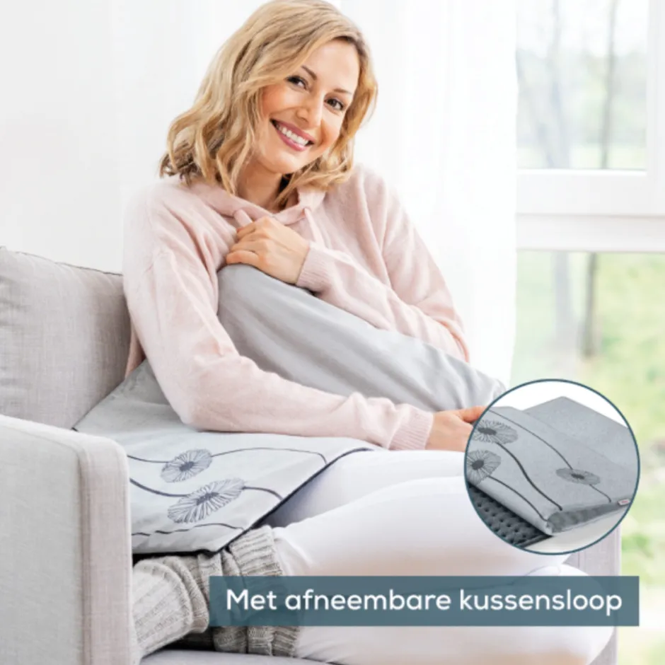 Beurer HK 125 Cosy Grey Warmtekussen< Warmteproducten