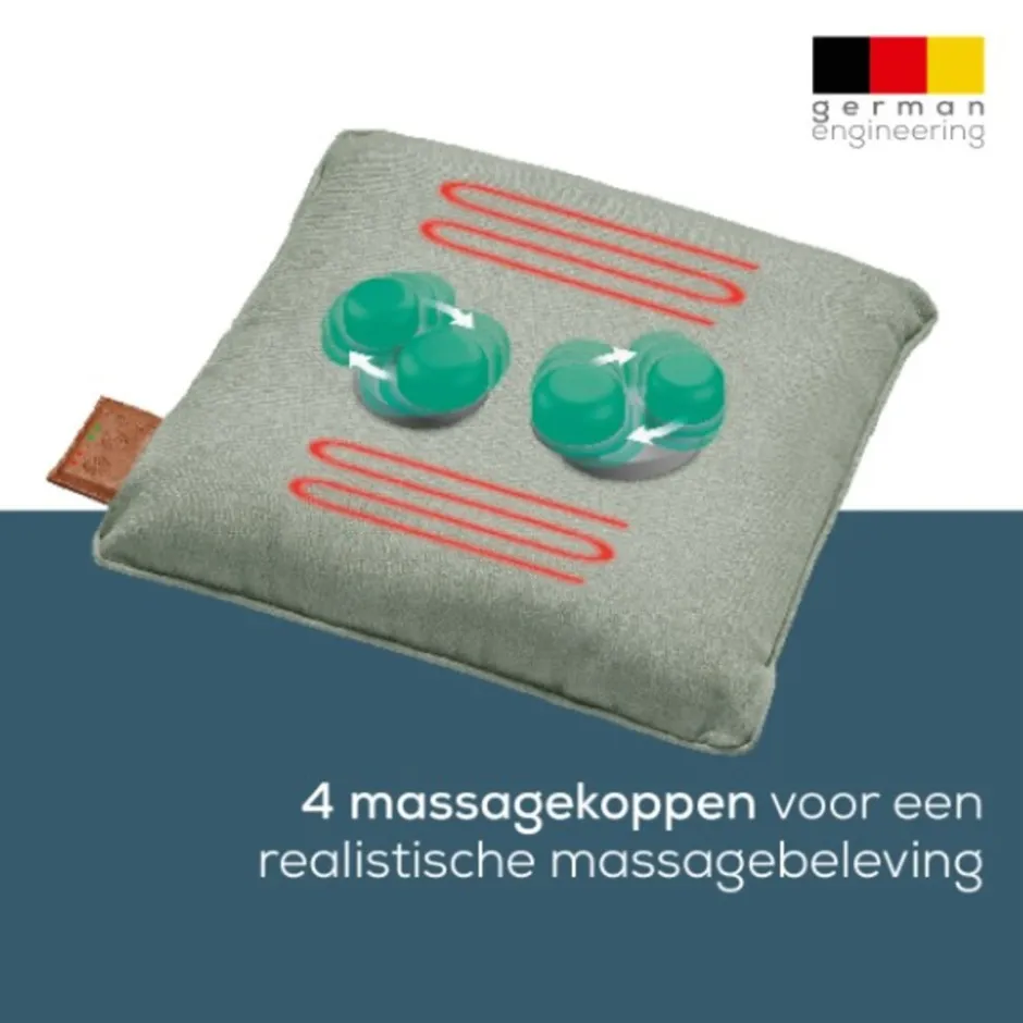 Beurer MG 139 Mint Elektrisch Massagekussen met warmte< Massageapparaten
