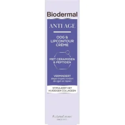 Biodermal Anti-Age Oog & Lipcountourcrème< Oogcreme