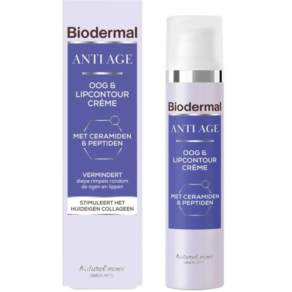 Biodermal Anti-Age Oog & Lipcountourcrème< Oogcreme