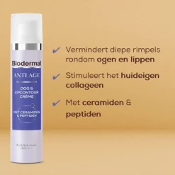 Biodermal Anti-Age Oog & Lipcountourcrème< Oogcreme