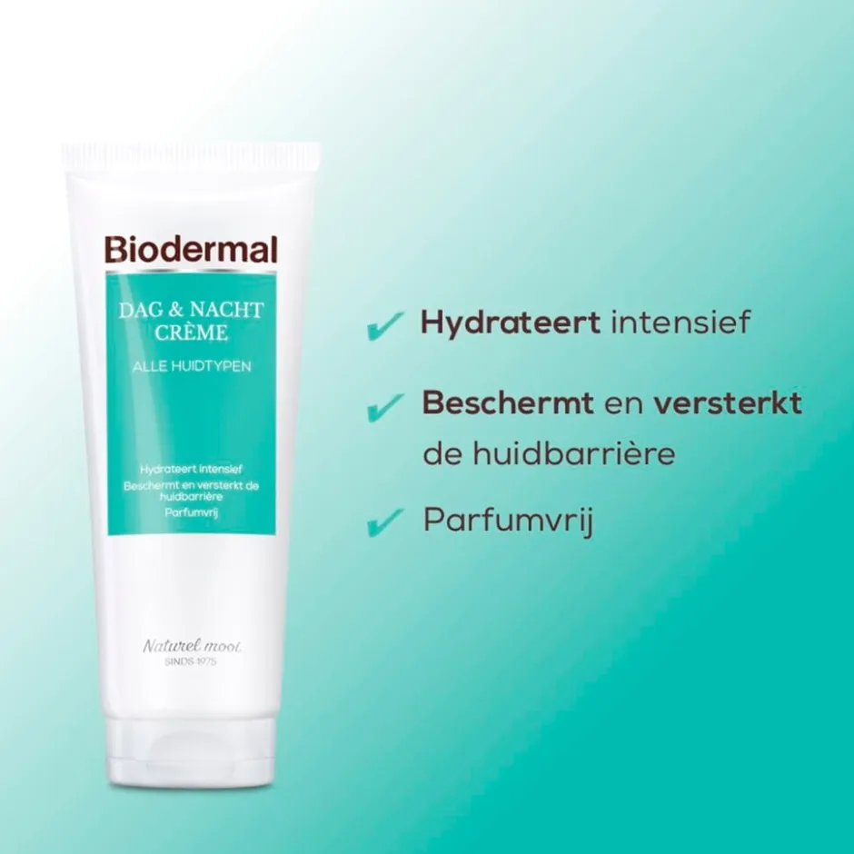 Biodermal Dag & Nachtcrème voor alle Huidtypen< Nachtcreme|Dagcreme
