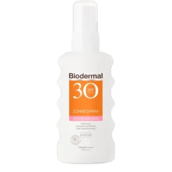Biodermal Gevoelige Huid SPF30 Zonnespray< Zonnebrand