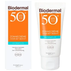 Hydraplus SPF50+ Zonnecrème voor het Gezicht|Biodermal Best
