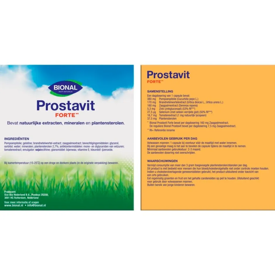 Bional Prostavit Forte Capsules< Prostaatsupplementen