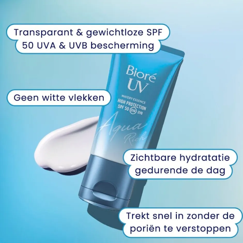Bioré UV Aqua Rich SPF 50 Weightless Moisturiser< Dagcreme