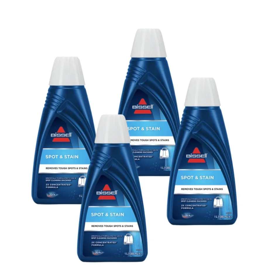 Bissell Spot & Stain Cleaner 4x 1L - Voor Tapijt en Waterafstotende Stoffen 1084N< Schoonmaakmiddelen