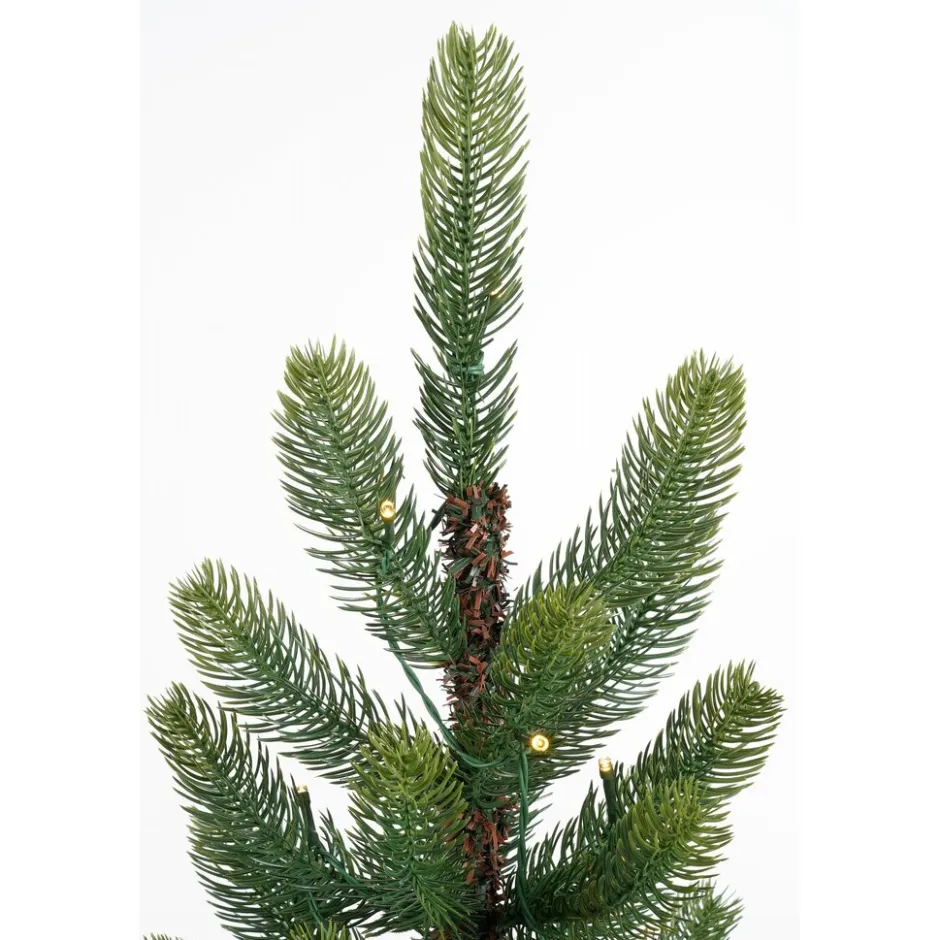 Black Box Trees Kunstkerstboompjes met krans verlicht< Kerstartikelen