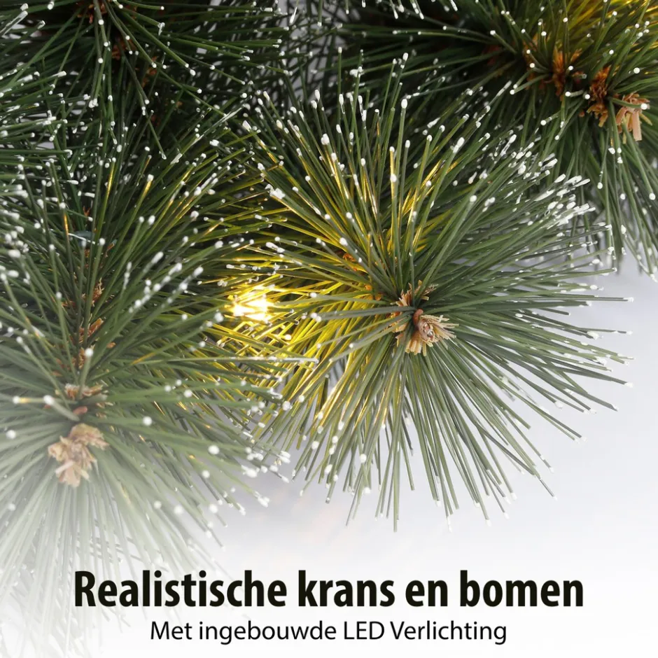 Kunstkerstboomjes en krans set|Black Box Trees Outlet