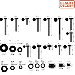 BLACK+DECKER Bouten en moeren MEBBO5340/0010< Klussen