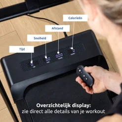 Blumill Loopband Inklapbaar Inc. Tablethouder en Fitness App< Fitnessapparaten
