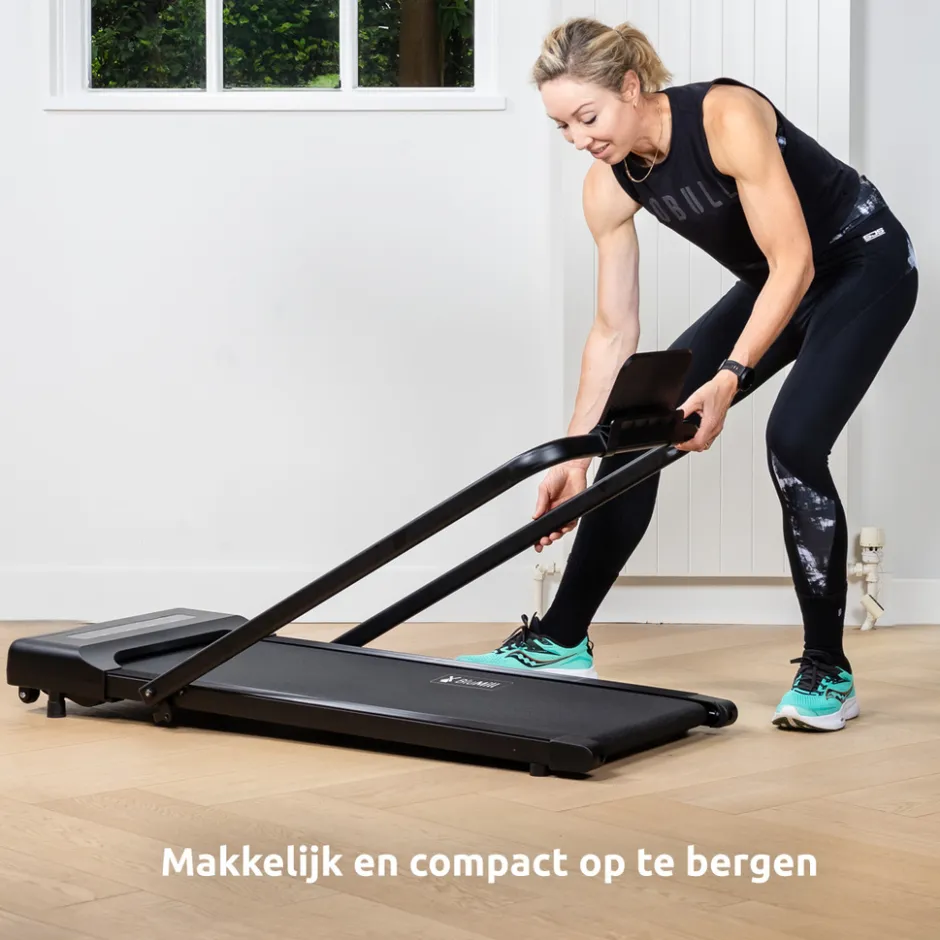 Blumill Loopband Inklapbaar Inc. Tablethouder en Fitness App< Fitnessapparaten