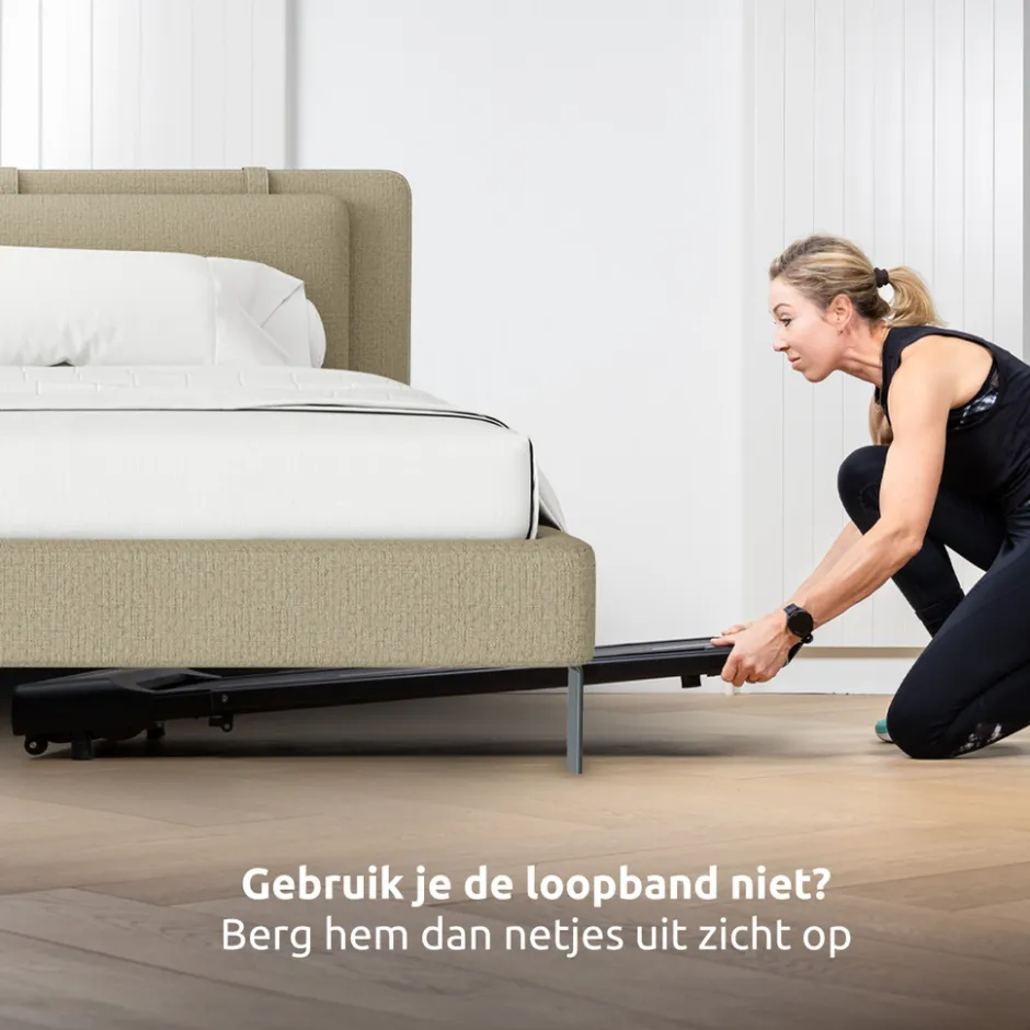 Blumill Loopband Inklapbaar Inc. Tablethouder en Fitness App< Fitnessapparaten