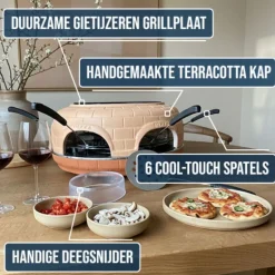 Blumill Terracotta Pizza Oven met Gourmetstel< Ovens En Magnetrons