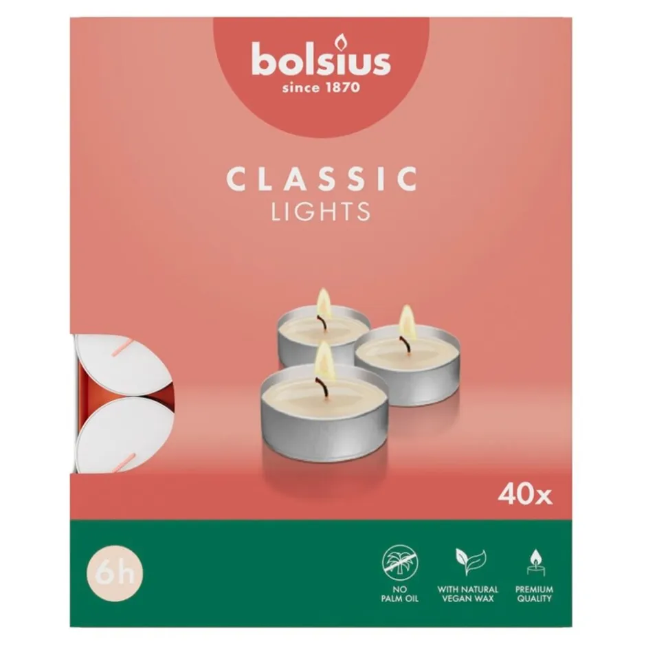 Bolsius Classic Lights 6-Uur Waxinelichtjes< Woonaccessoires