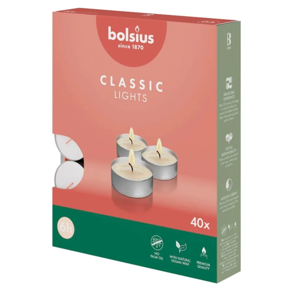 Bolsius Classic Lights 6-Uur Waxinelichtjes< Woonaccessoires