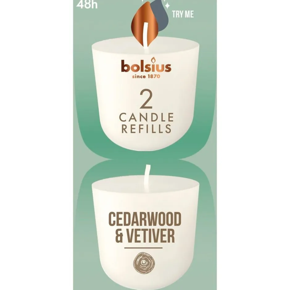 Clean Light Cederwood Navulling|Bolsius Outlet