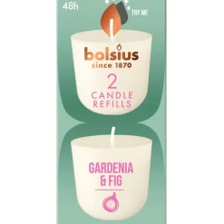 Bolsius Clean Light Gardenia & Fig Navulling< Woonaccessoires