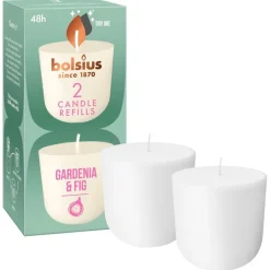 Bolsius Clean Light Gardenia & Fig Navulling< Woonaccessoires
