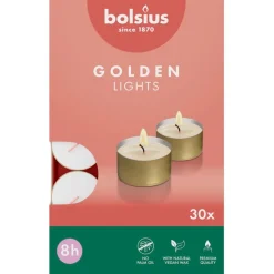 Bolsius Golden Lights 8-Uur Waxinelichtjes< Woonaccessoires