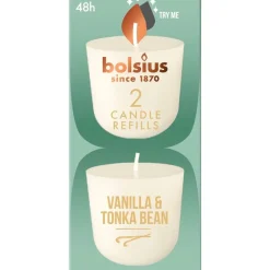 Bolsius Vanille & Tonkaboon Geurkaars Navulling< Woonaccessoires
