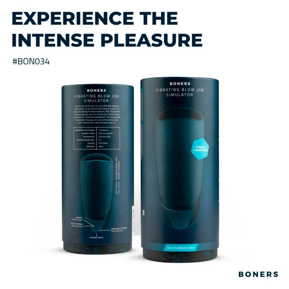#BONO34 Vibrating Hand Job Stroker|Boners Discount