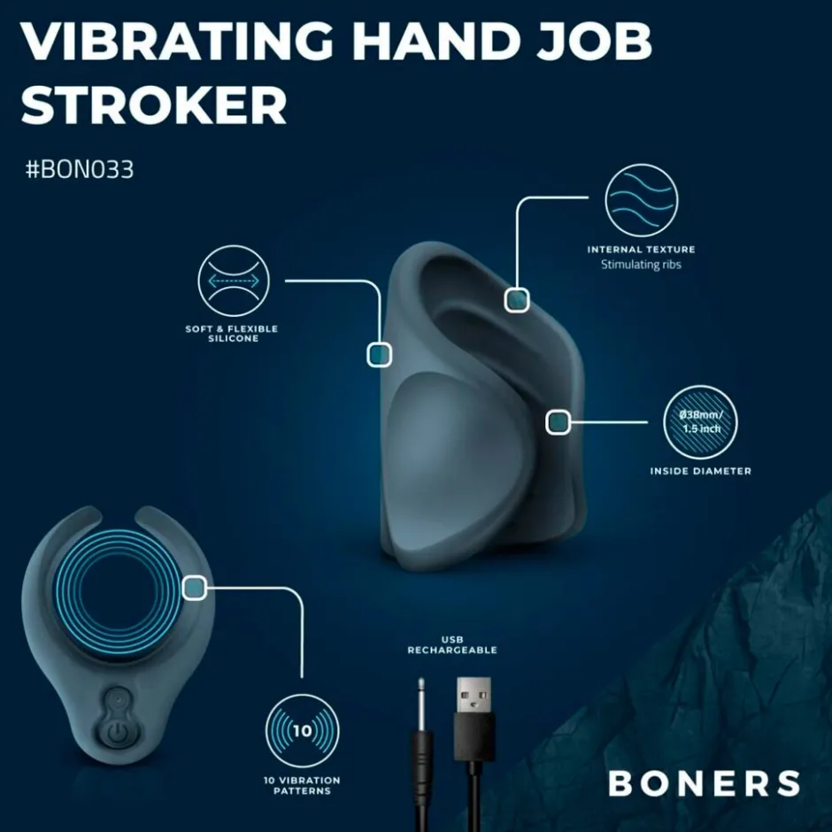Boners Vibrating Handjob Stroker< Seksspeeltjes