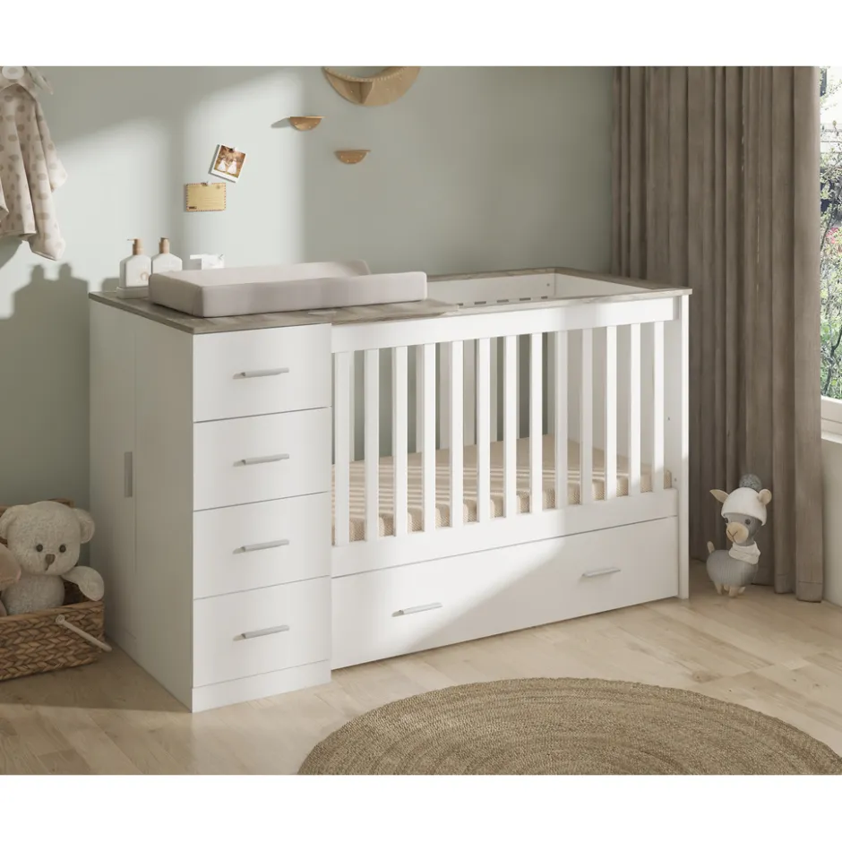 Combi Ledikant Memphis Met Matras|Born Lucky Clearance