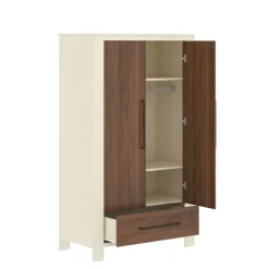 Born Lucky Kledingkast Dallas Walnut< Kledingkasten