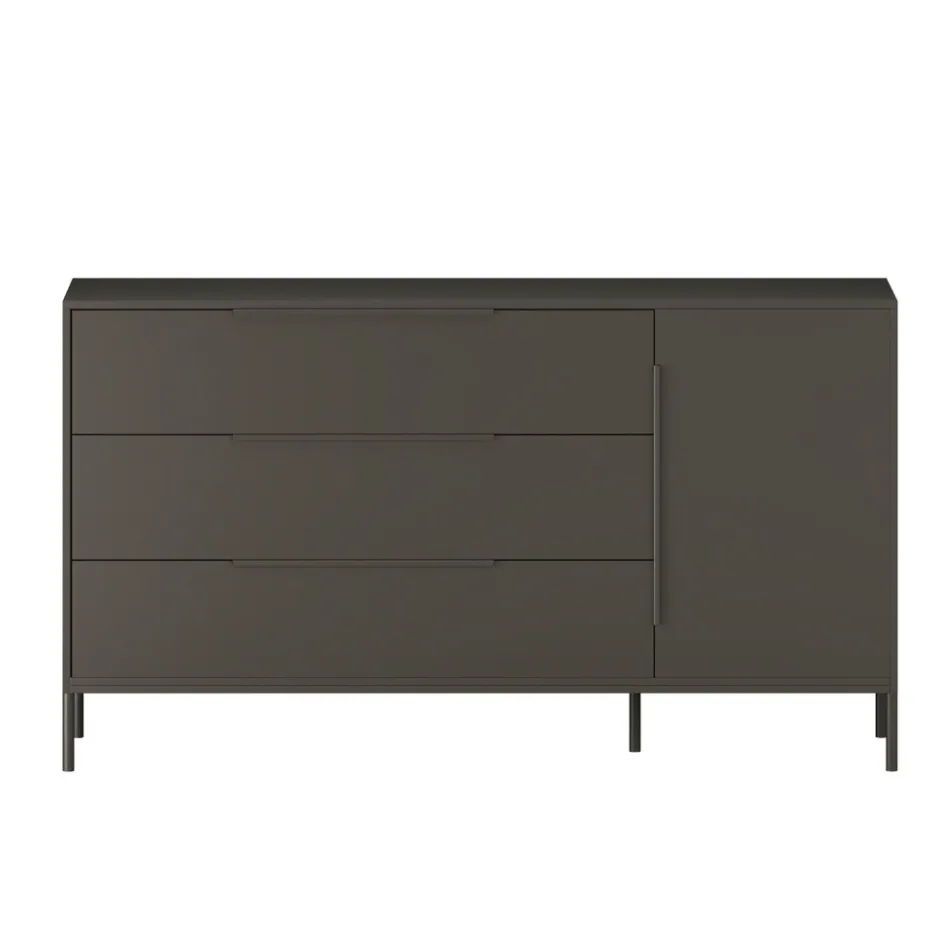 Born Lucky Lissabon Commode XL Chocolate< Commodes