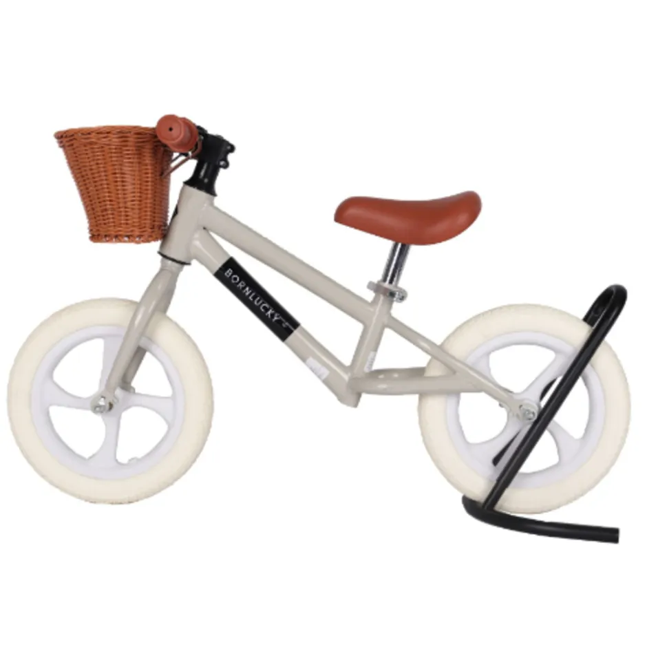 Born Lucky Loopfiets Balance Bike Luxe Olijf< Fietsen En Rijden
