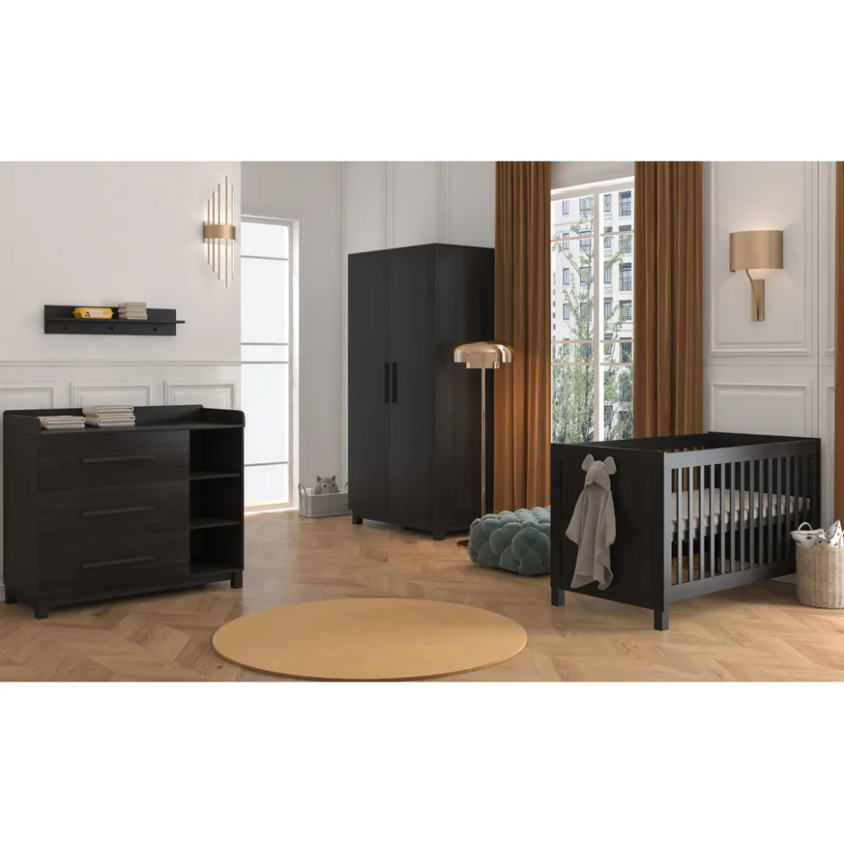 Meegroei Ledikant Roxy Dark Oak|Born Lucky Clearance