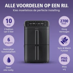 Dubbele Airfryer XXL BBEK1240|Brabantia Best