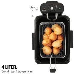 Brabantia Frituurpan Zwart BBEK1130BK< Frituurpannen En Airfryers