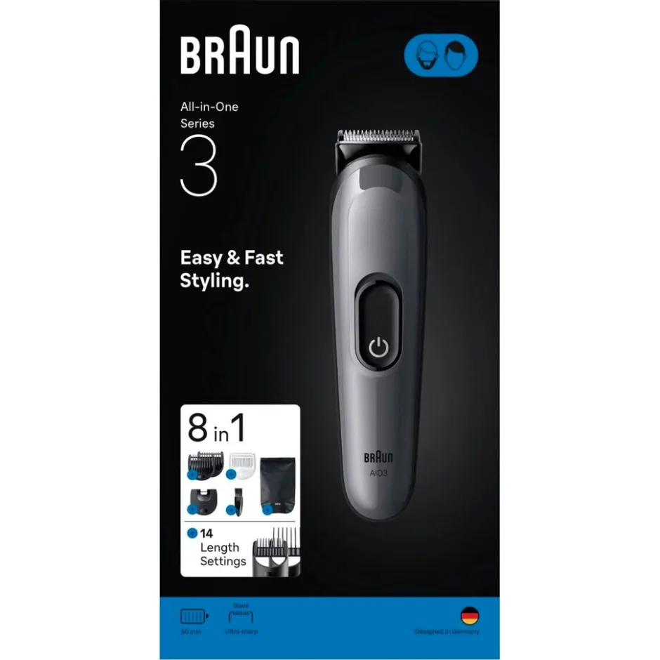 Braun Series 3 MGK3540 8-in-1 Verzorgingsset<Heren Baardtrimmers