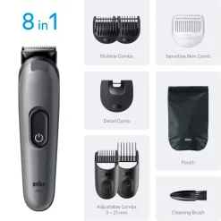 Braun Series 3 MGK3540 8-in-1 Verzorgingsset<Heren Baardtrimmers