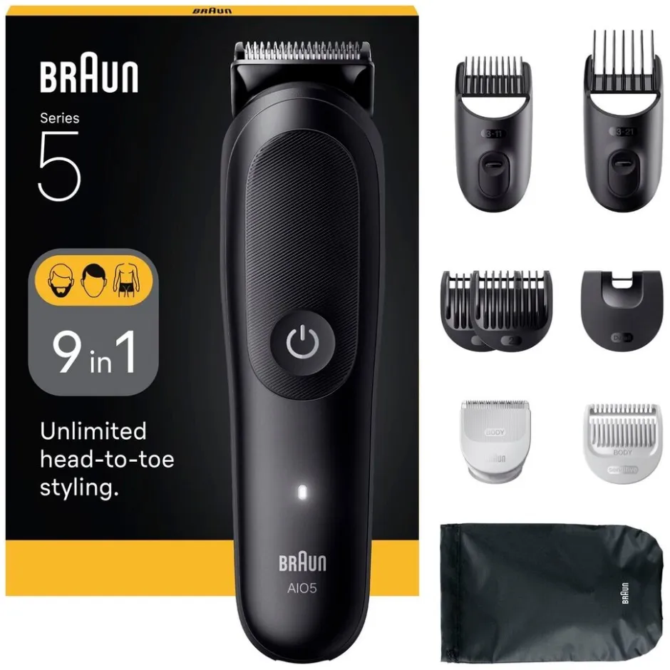 Braun Series 5 MGK5540 9-in-1 Verzorgingsset<Heren Multigroomers
