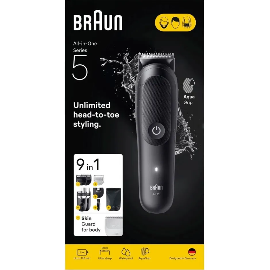 Braun Series 5 MGK5540 9-in-1 Verzorgingsset<Heren Multigroomers