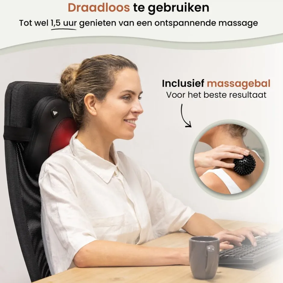 BrellaVio Draadloos Massagekussen + Massagebal|Overig Clearance