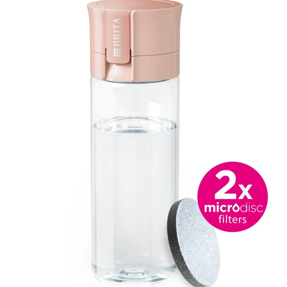 Waterfilterfles Vital 0.6L Abrikoos inclusief 2 MicroDisc Single Unit|BRITA Hot