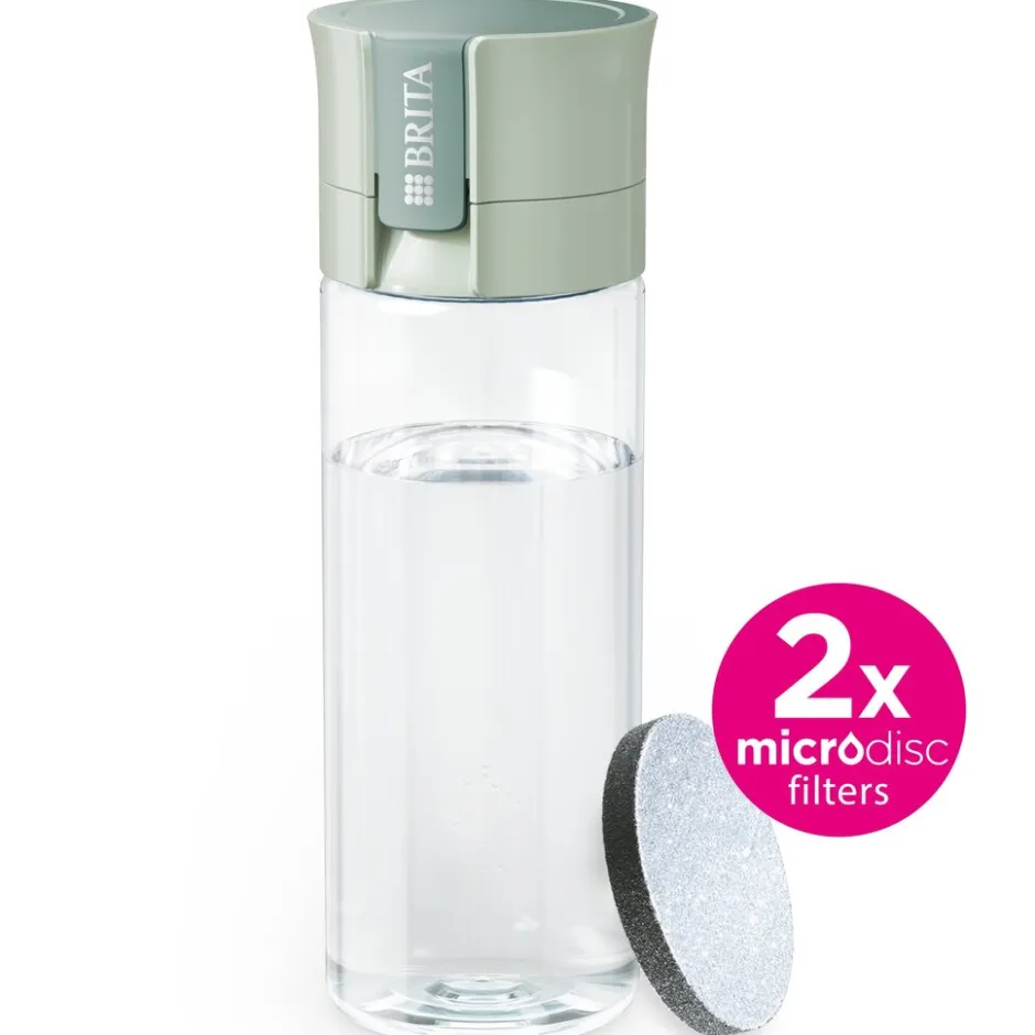 BRITA Waterfilterfles Vital 0.6L Lichtgroen inclusief 2 MicroDisc Single Unit< Keuken