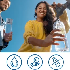 BRITA Waterfilterfles Vital 0.6L Lichtblauw inclusief 2 MicroDisc Single Unit< Keuken