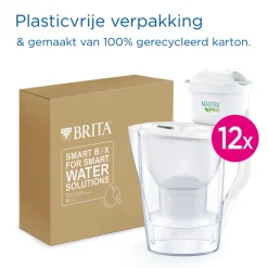 BRITA Waterfilterkan Marella Cool 2.4L Wit incl. 12 MAXTRA Filterpatroon< Keuken