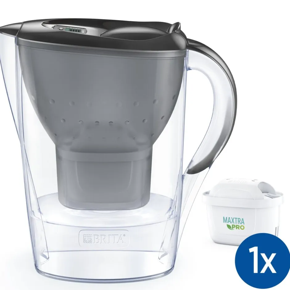 Waterfilterkan Marella Cool 2.4L Grijs incl.1 MAXTRA PRO ALL-IN-1 Waterfilterpatroon|BRITA Clearance