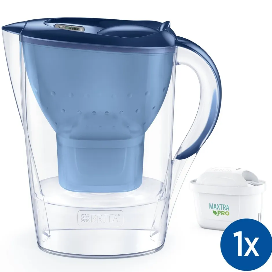 BRITA Waterfilterkan Marella Cool 2.4L Blauw incl. 1 MAXTRA PRO ALL-IN-1 Filterpatroon< Keuken