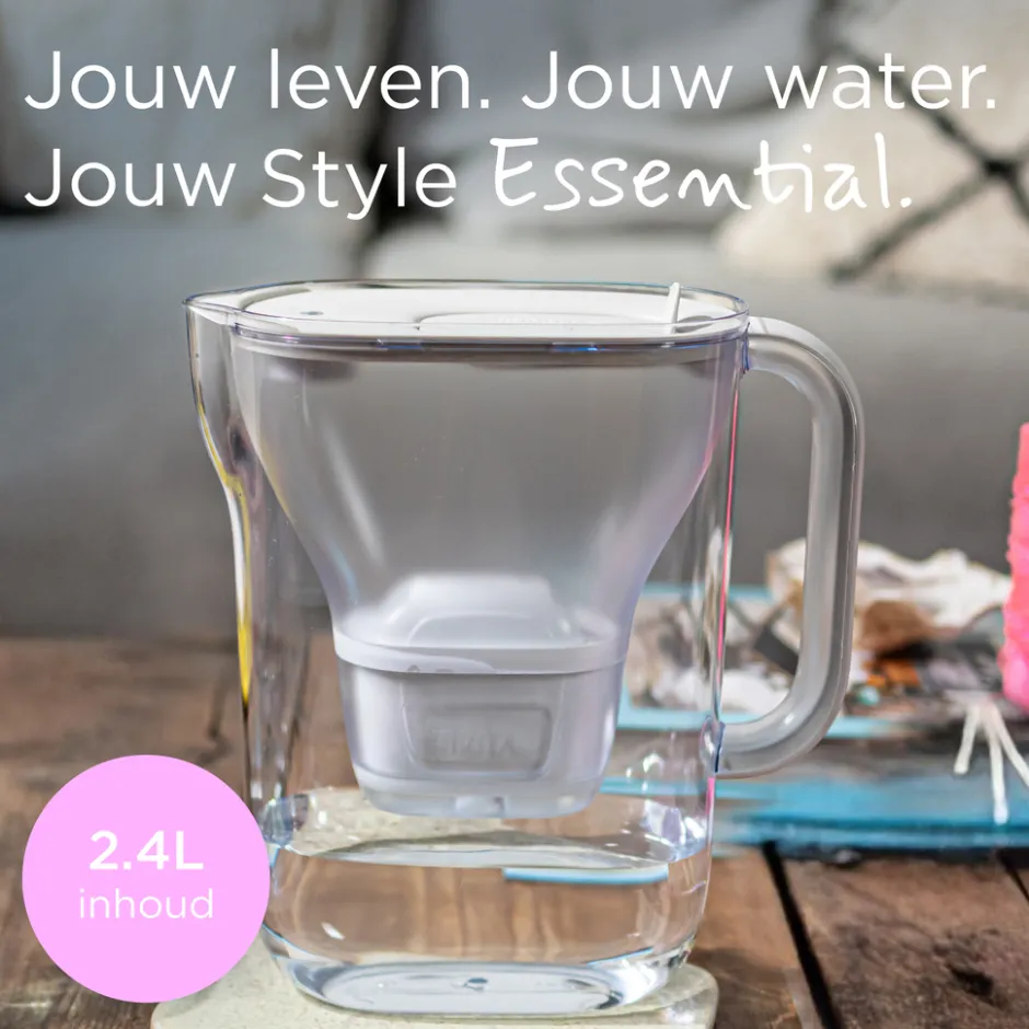 waterfilterkan Style Essential Wit (2,4L) incl. 4x MAXTRA PRO KALK EXPERT|BRITA Online