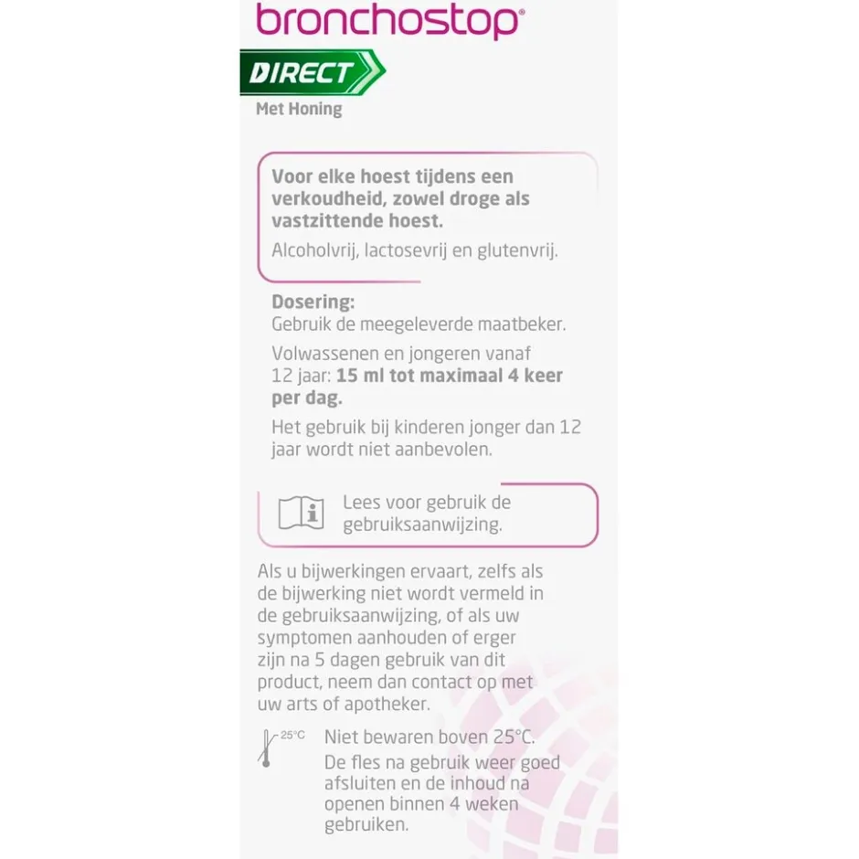 Bronchostop Direct met Honing< Luchtwegen