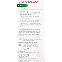 Bronchostop Direct met Honing< Luchtwegen