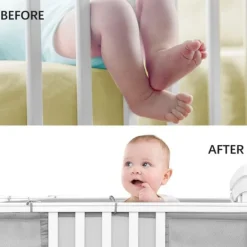 Buxibo Baby Bed Omrander Bedbumper Hoofdbeschermer Set van 2< Bedbumper