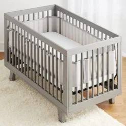 Buxibo Baby Bed Omrander Bedbumper Hoofdbeschermer Set van 2< Bedbumper